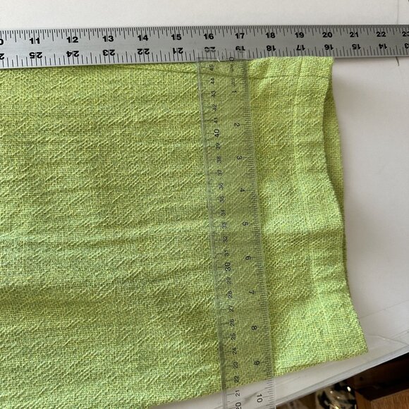 Womens Lime Green Pant Set Cotton Toofan Wide Leg Large Weave Pockets Resort - Picture 5 of 16